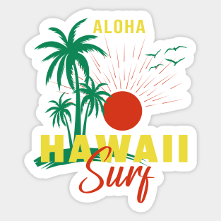 Aloha Hawaii Surf Sticker